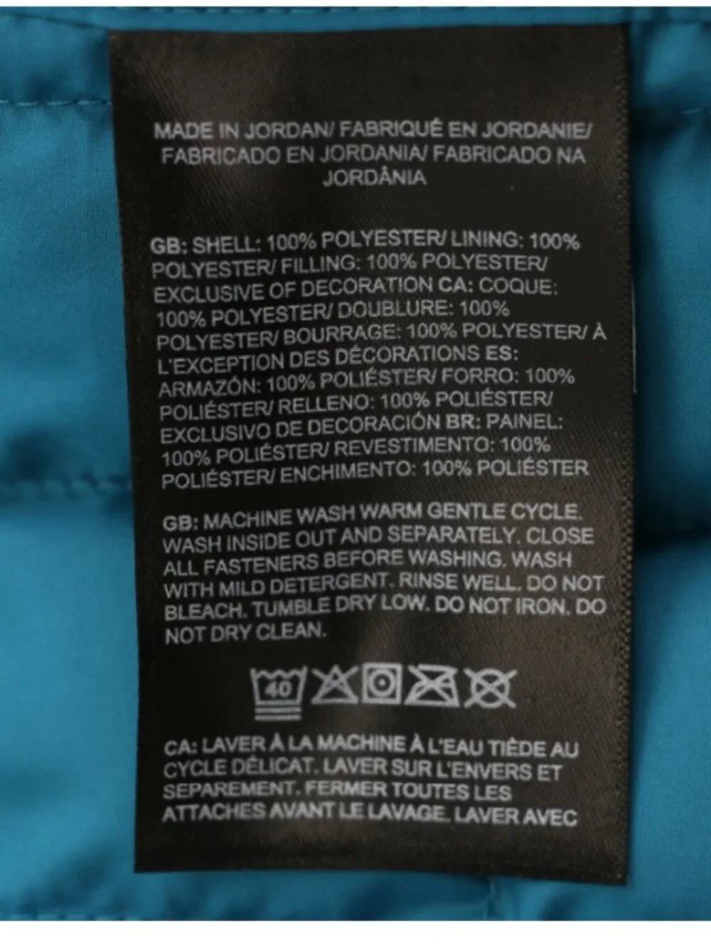 The North Face ThermoBall Jacket Men's Size XL Blue Insulated Puffer TNF DWR
